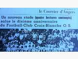 Article de presse pour célébrer les 10 ans de l'existence du club avec la construction d'un terrain en herbe au stade de l'Arceau.